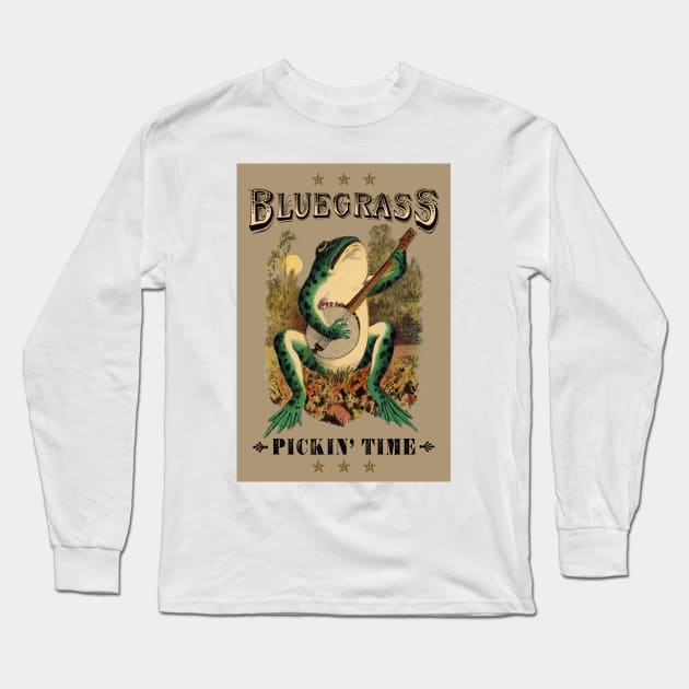 Bluegrass Pickin' Time Long Sleeve T-Shirt by PLAYDIGITAL2020